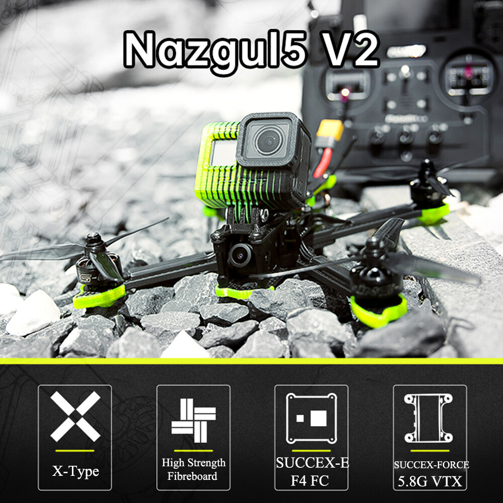 IFlight FPV โดรนแข่ง Nazgul5 V2ชุด5นิ้ว FPV GoPro7/8/6S