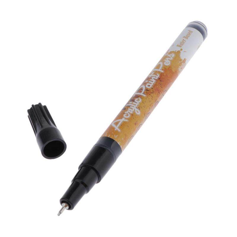 Mua Prettyia Mực Đen Sơn Acrylic Dấu Nghệ Thuật Thường Trực Tranh Đá Mỹ Bút Đánh Dấu