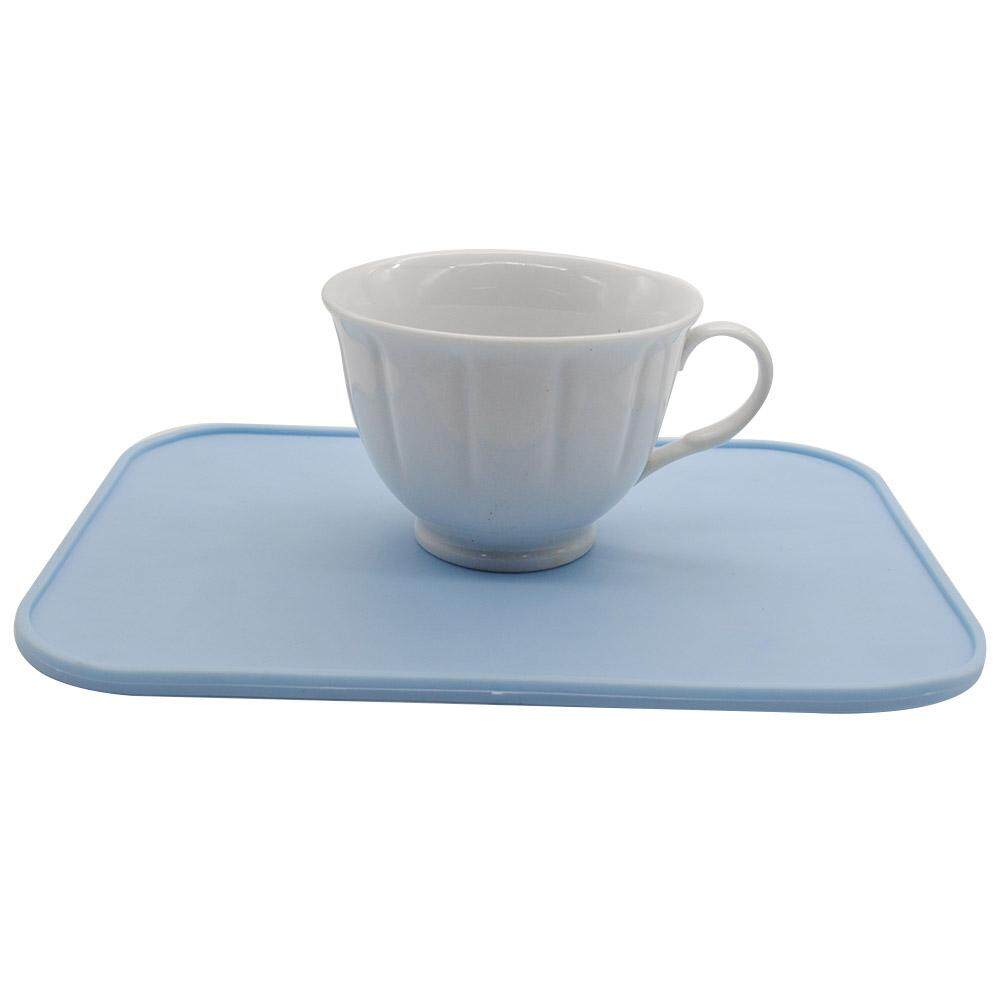 Hiện đại chịu nhiệt Tablemat Bàn Ăn xanh dương xanh 22X16 cm Đảng Xmas Nóng