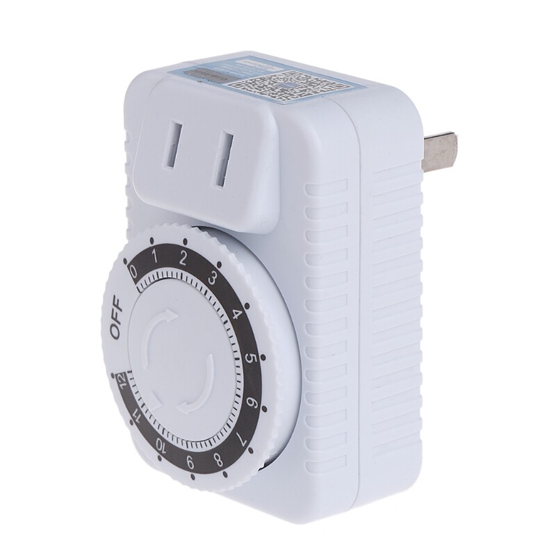 Công Tắc Phích Cắm Cơ Treo Tường 12 Giờ AC 220V Ổ CẮM HẸN GIỜ, Điều Khiển Thiết Bị Gia Dụng