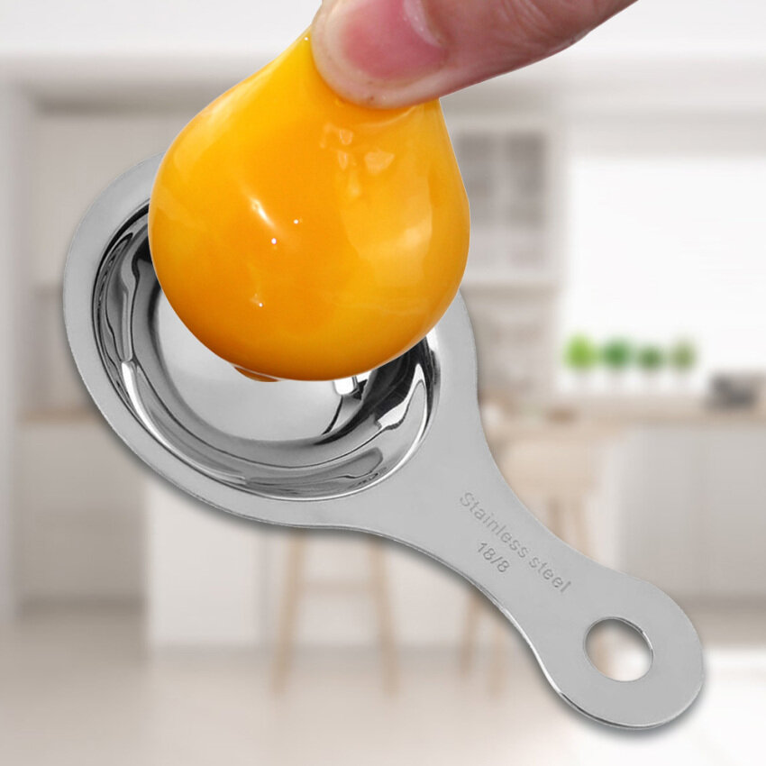 Stainless Steel Egg White Separator Tools Eggs Yolk Filter Gadgets Kitchen Accessories Separating Funnel Spoon Egg Divider Tool