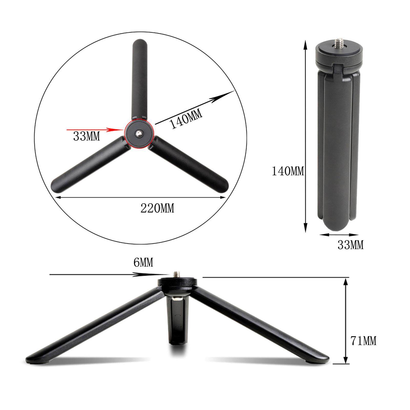 Bnudio Giá Đỡ Ba Chân Máy Ảnh Nhỏ Gọn Tiện Dụng Nhỏ Gọn Để Kẹp Đèn LED