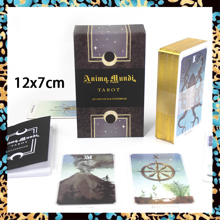 The Somnia Tarot Card | Standard Big Size 12x7cm | Gold Gilded Edging Tarot Deck | 78 Cards | English Version Divination Cards