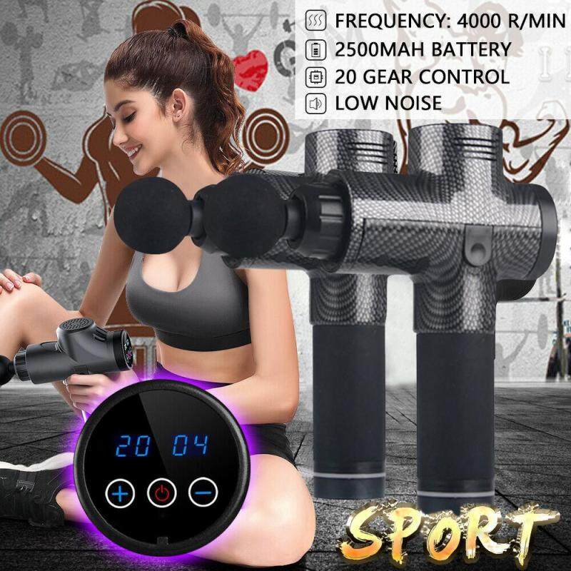 Bảng giá Tiếng LAZ Tập Gym 20 Bánh Răng Điều Chỉnh Tốc Độ Điện Thư Giãn Cơ Máy Massage Percussive Cơ Máy Massage Với 4 Máy Mát Xa Đầu