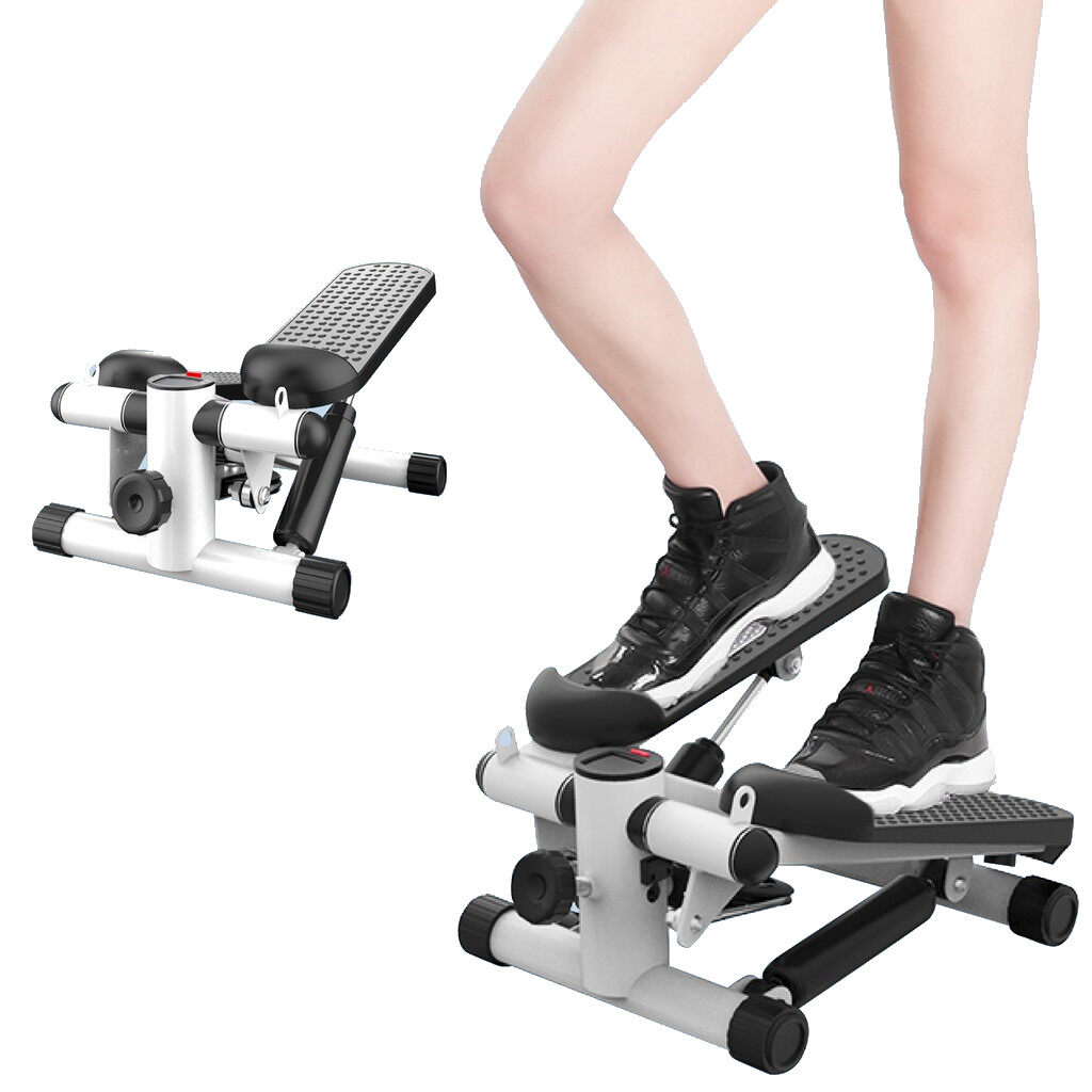 Adjustable Height Hydraulic Handle Bar Stepper Climber Exercise Gym 