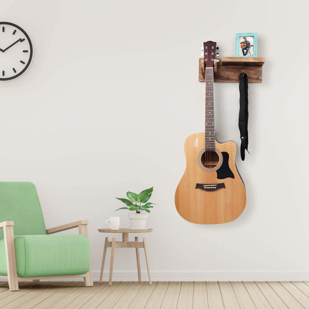 Guitar Hanger Hook Holders Wooden Wall Mount Stand Bracket Display Rack