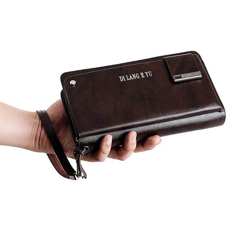 Men Wallet Clutch Genuine Leather cowhide wallet waterproof Brand Large Capacity Wallet Business Male Long Purses Card Holder Phone Bag For Men