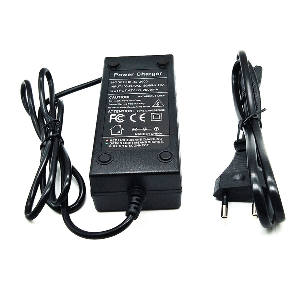 36V Battery Charger Output 42V 2A Charger Input 100-240 VAC Lithium Li-ion Charger For 10S 36V Electric Bike