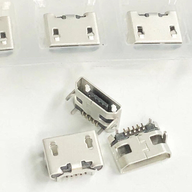 ซื้อ2แถม2% 100Pcs Micro USB Jack Connector Type B หญิง5Pin Tail Board 0