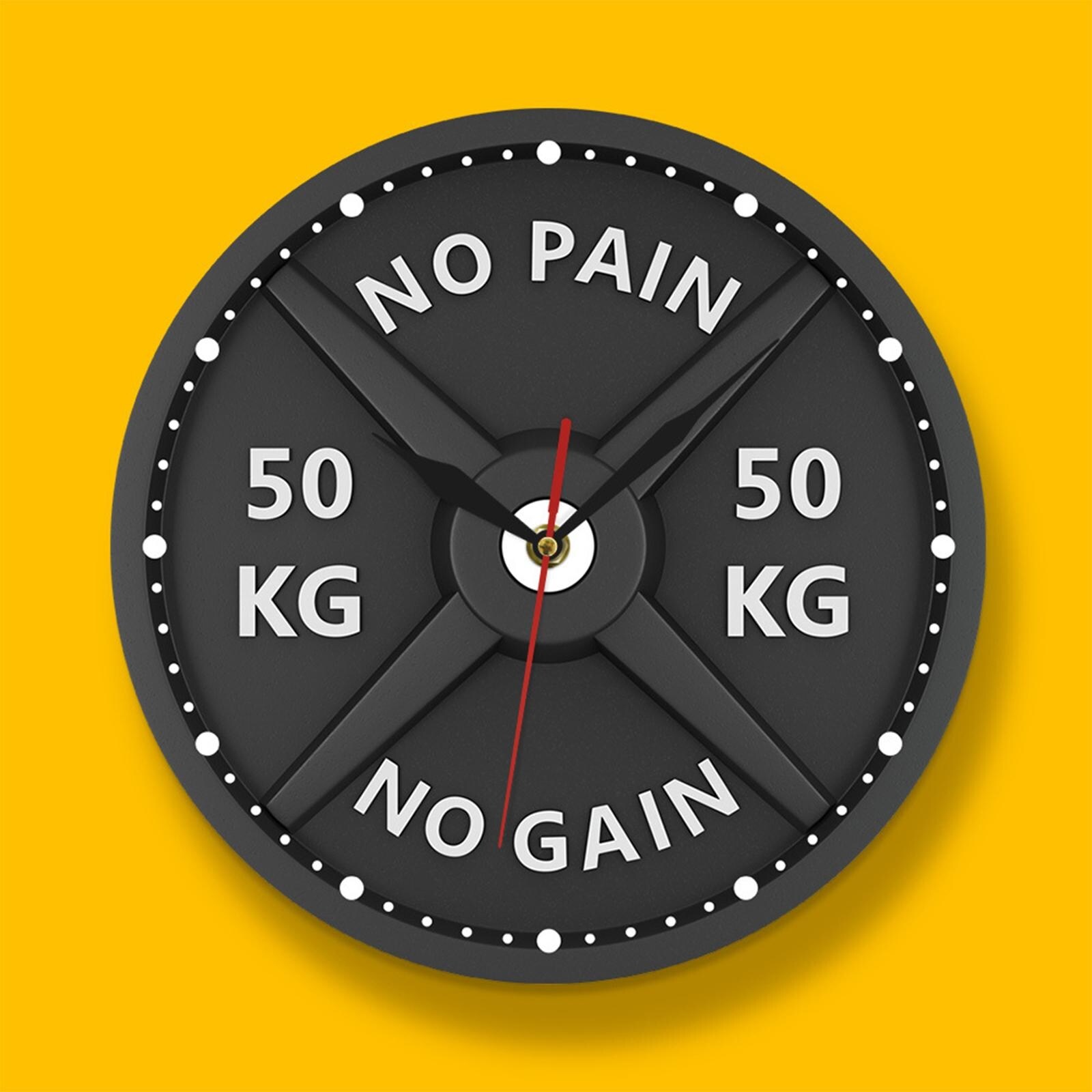【Fire New】 Gym Wall Clock Decoration