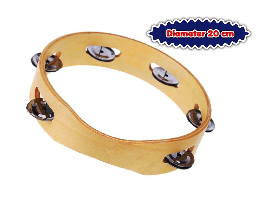 [READY STOCK] TAMBOURINE WITHOUT SKIN/ TAMBORIN TANPA KULIT 20CM ALAT