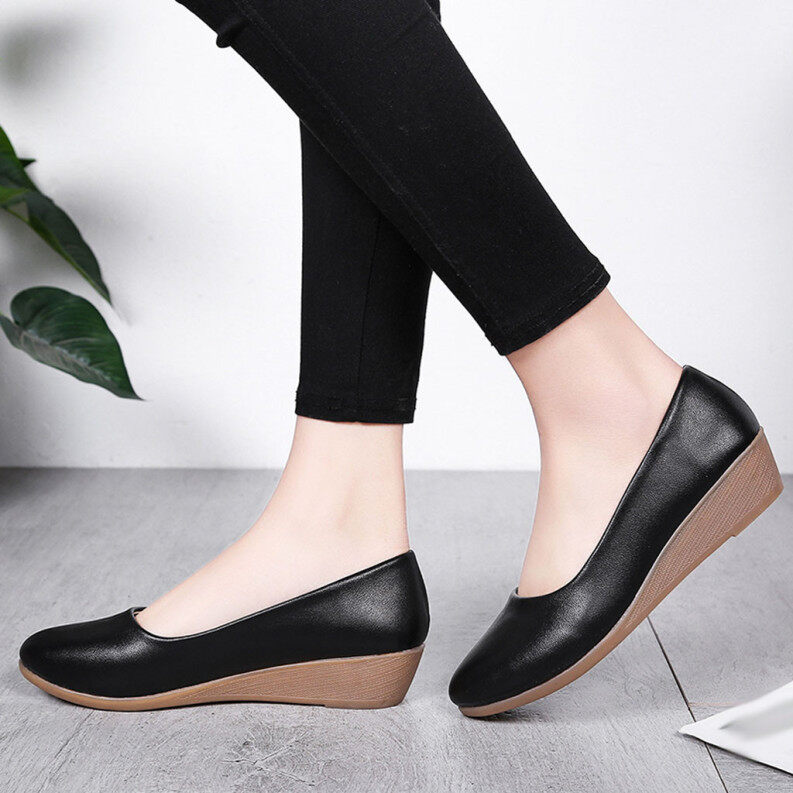 Phím M Nữ Nêm Giày Vòng Đầu Bơm Hoang Dã Chuyên Nghiệp Giày Công Sở giá rẻ