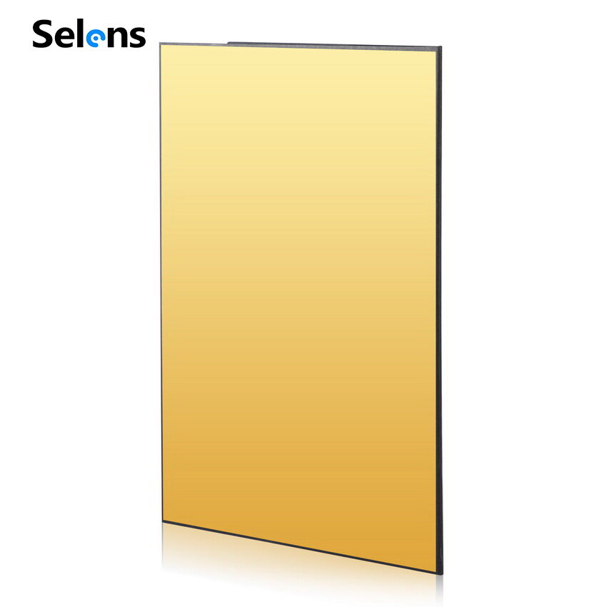 Selens 17X12นิ้ว3ใน1แผ่นสะท้อนแสงการถ่ายภาพกระดาษแข็งสตูดิโอโคมไฟพับเก็บได้ Diffuser สำหรับชีวิตผลิตภัณฑ์อาหารถ่ายภาพ-สีดำสีขาวและทอง