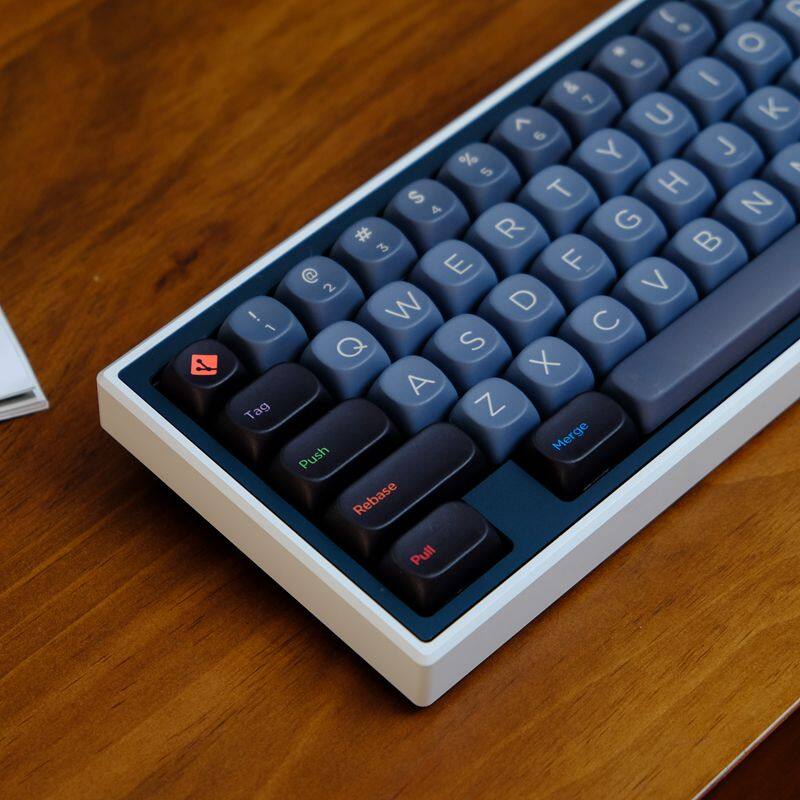 【Keycap only】gmk Keycap đen Lập Trình Viên 126 phím Moa hồ sơ PBT thăng hoa cho công tắc Cherry MX Bàn Phím Cơ RK61/Anne Pro 2/gk61
