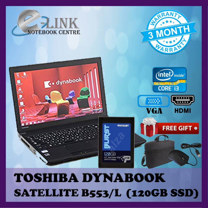 Refurbished Toshiba Dynabook Satellite B551 E Intel Core I5 2rd Gen 2 4 Ghz 3gb Hdd 1gb