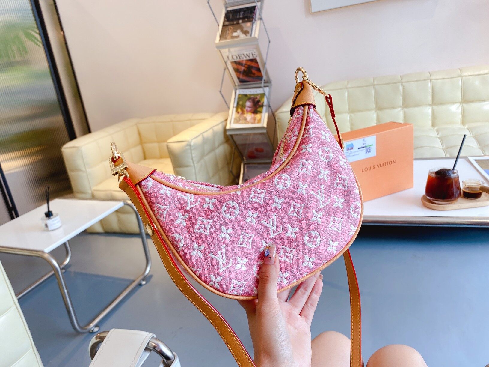 ♥(ถ่ายสด)♥LV Louis Viton∮ 2022ผู้หญิงกระเป๋าสี่เหลี่ยมของแท้ใหม่กระเป๋า ...