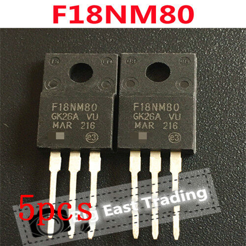 5pcs f18nm80 stf18nm80 new original to-220f 800v 17a,guaranteed quality