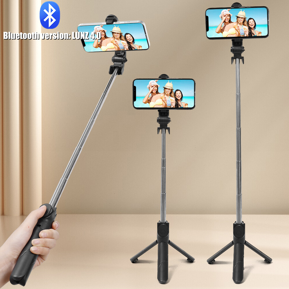 Mới mở rộng Bluetooth không dây giá đỡ ba chân gậy selfie với màn trập từ xa điện thoại có thể gập lại chủ Chân máy đơn cầm tay cho IOS Android