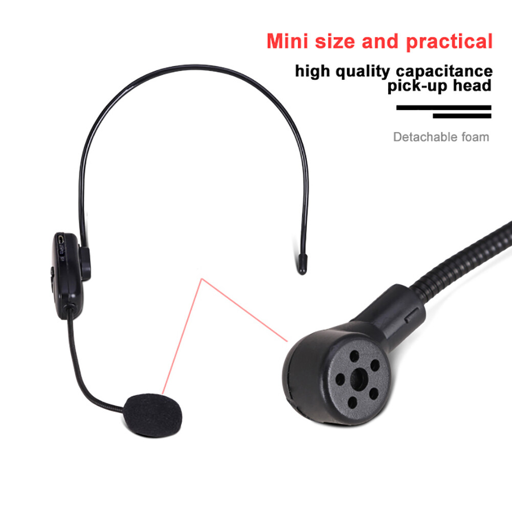 2.4G Wireless Microphone Speech Headset Radio For Loudspeaker Teaching Guide Mic