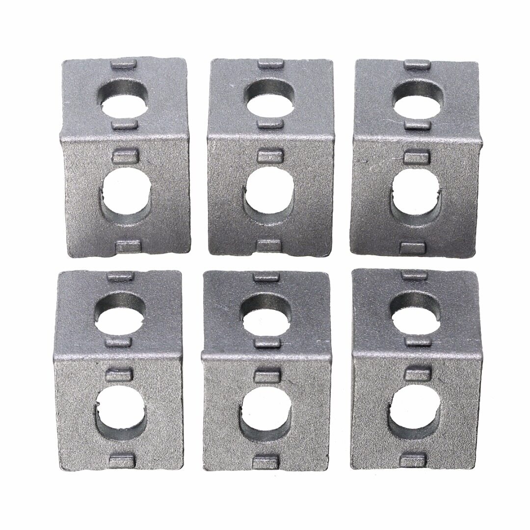 BOKALI 25pcs New 20*20*17mm Solid Cast Aluminum 2020 Corner Bracket for 20mm Extrusion