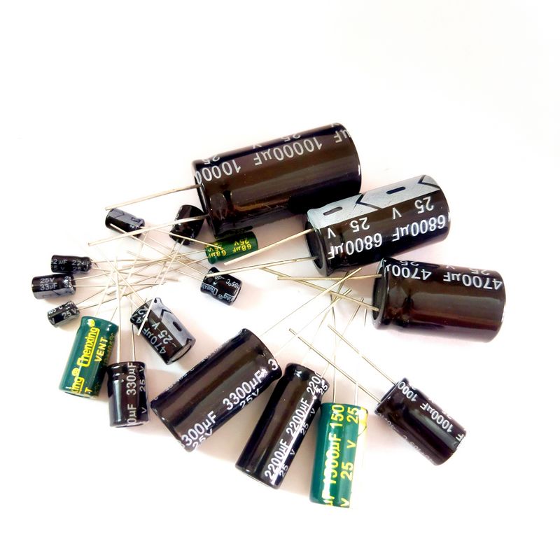 10PCS 3300uF 25V 3300MFD 25Volt 13*25mm Aluminum Electrolytic Capacitor
