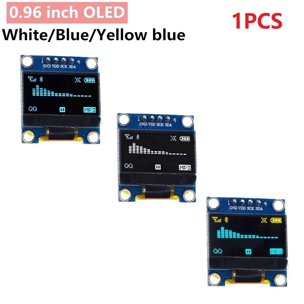 0.96นิ้ว IIC โมดูลแสดงผล OLED SSD1306หน้าจอ LCD สำหรับ Arduino ...