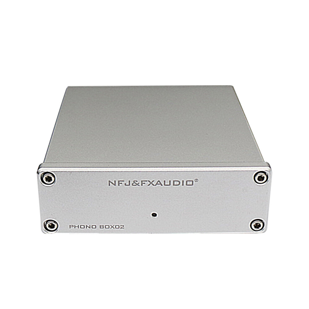 FXAUDIO BOX02 HiFi Mini MM&MC Audio Amplifier for Record Player Home