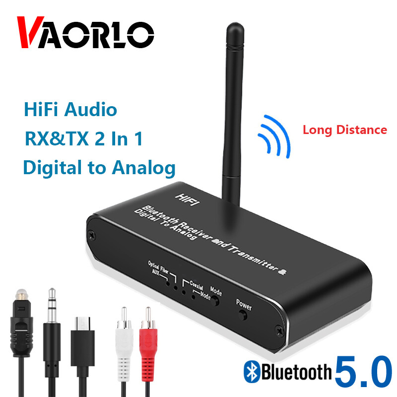 Disour Wireless DAC Audio Digital to Analog Audio Converter with Bluetooth Receiver Transmitter For HiFi Stereo Audio Bluetooth DAC