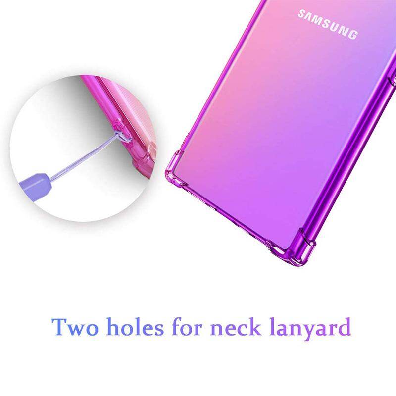 Ốp bảo vệ chất liệu TPU thiết kế màu sáng tối bốn góc chống sốc cho Samsung Galaxy Note 10 Plus