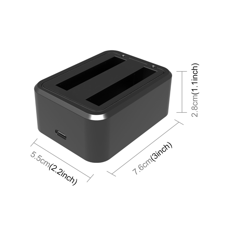 【Hàng có sẵn】 Bộ sạc pin kép USB có đèn báo cho insta360 X3 PULUZ