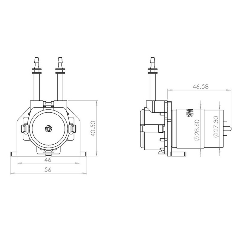 chaotuo DC Micro Self-priming Mute Peristaltic Liquid Pump for Lab Dosing Analytical Hot