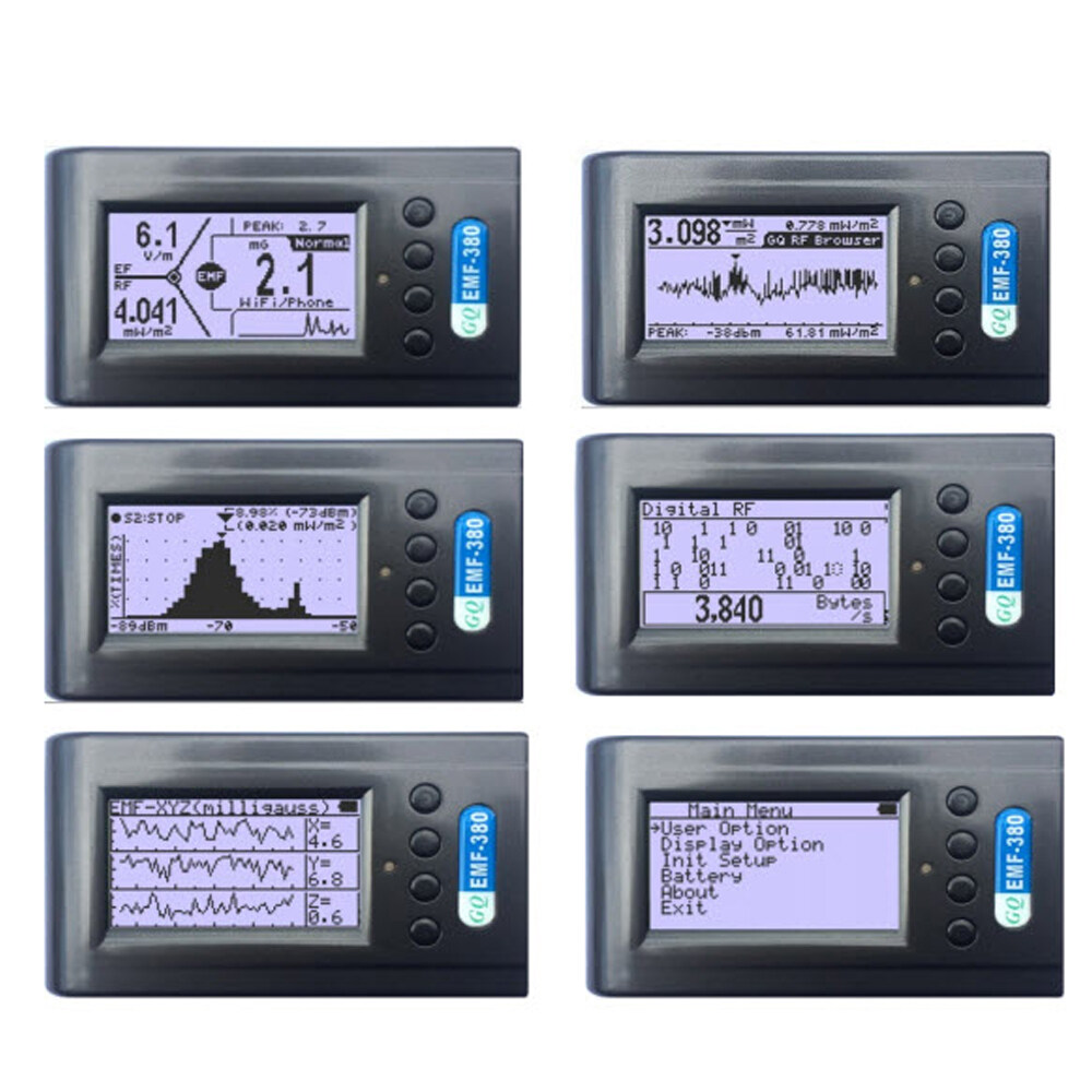 Smart Sensor EMF390 ขั้นสูง 3In1 ตัวตรวจจับรังสัแม่เหล็กไฟฟ้าMultiFieldเครื่องวัดEMFและRF