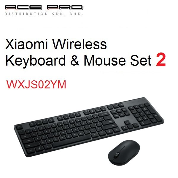 XIAOMI WIRELESS KEYBOARD & MOUSE SET COMBO V1 WXJS01YM / V2 WXJS02YM ...