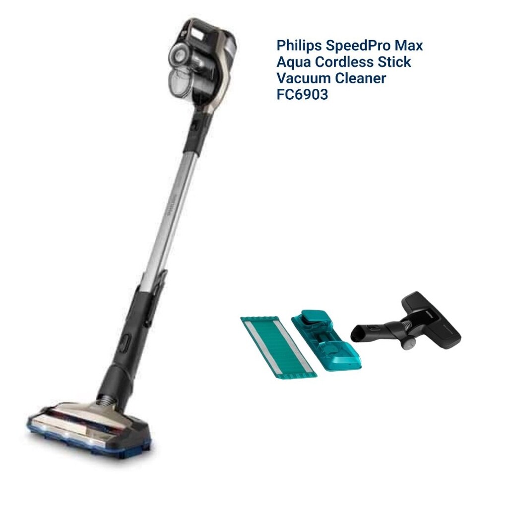 PHILIPS SPEEDPRO MAX AQUA CORDLESS STICK VACUUM CLEANER FC 6903 by