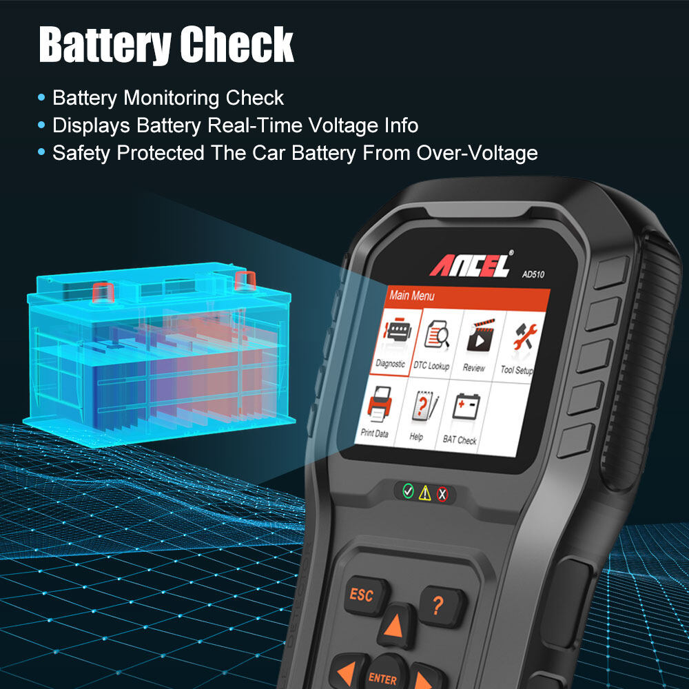 ANCEL AD510 PRO OBD2 Scanner Check Engine Clean Fault DTC Code Reader