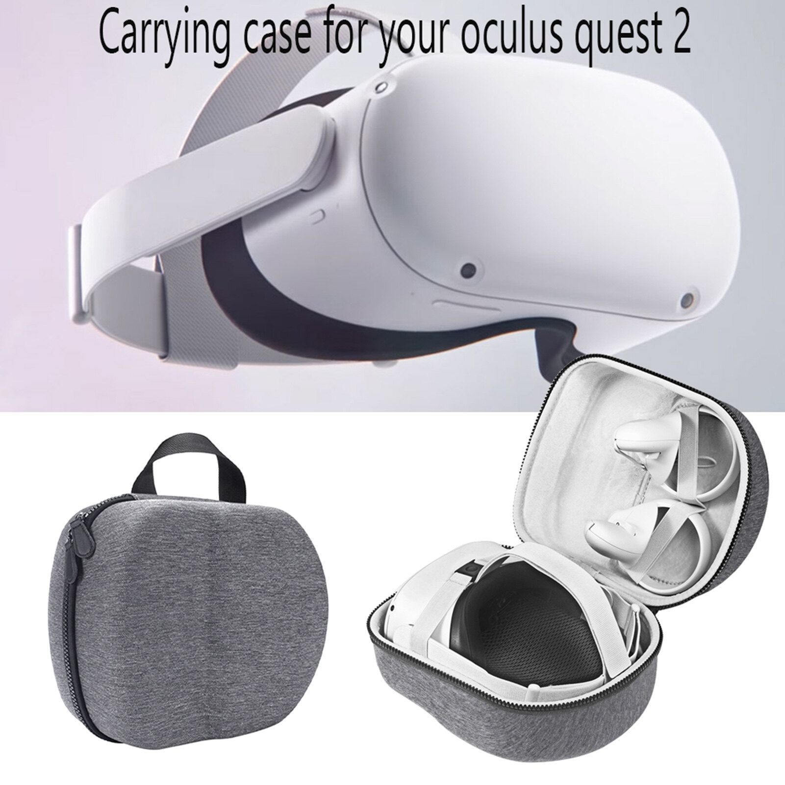 Kalaini  Storage Bag Portable Convenient Organizer for Oculus Quest