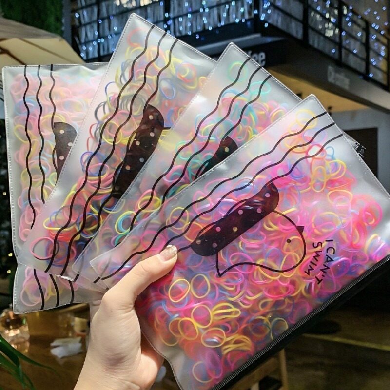 Set 1000 Dây Chun Buộc Tóc Nhiều Màu