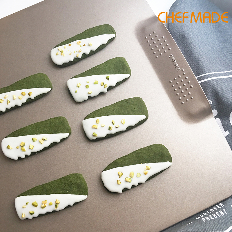 Chefmade Không Dính Khay Nướng Bánh Nhỏ Không Vành Khay Nướng Bánh Nhỏ Dụng Cụ Làm Bánh Quy Vàng Sâm Banh Đa Chức Năng