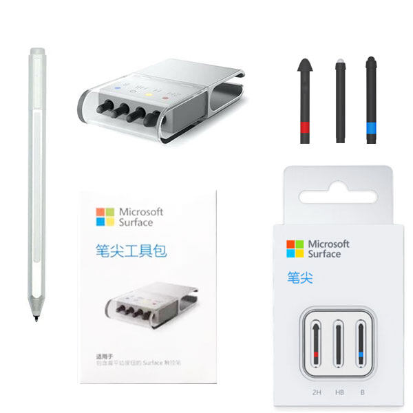 GO 1 Pack Microsoft Surface Pen Tips Replacement Kit and Book for Surface Pro Laptop Original HB Type