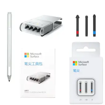 Surface Pen Tips Replacement Kit 4 Pack Original Hb Type For Surface Pro Go Laptop And Book Lazada Singapore