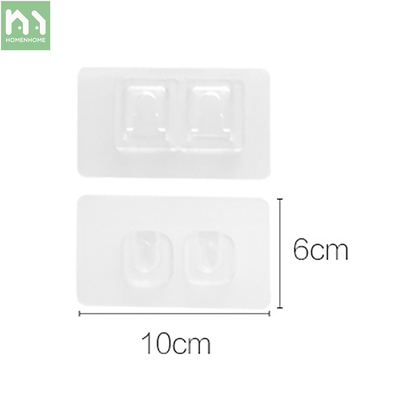Homenhome Phụ Kiện Dán Kệ Móc Sửa Chữa Dán Phụ Trợ Dính Chắc Patch Giá Lưu Trữ Dán Cố Định Treo Tường Móc Không Ghép Nối