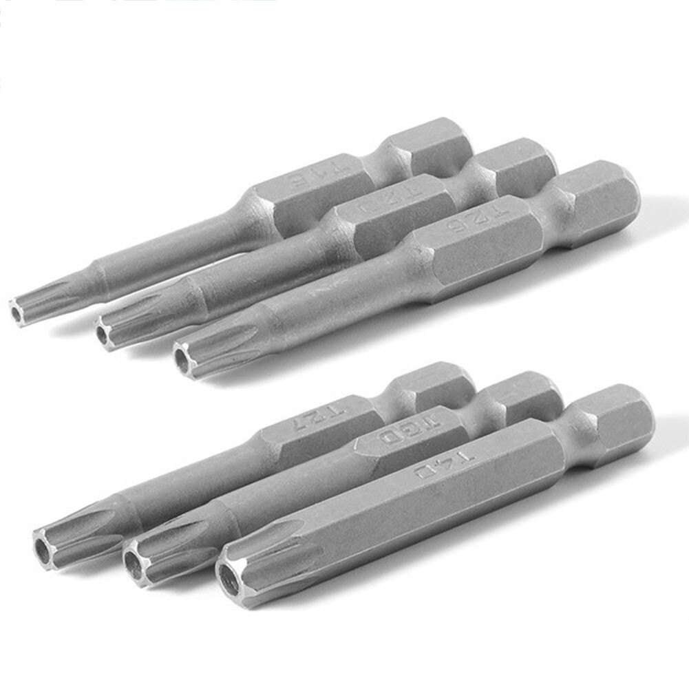 12 Chiếc Tuốc Nơ Vít Torx Điện Rỗng Chuôi Lục Giác 1/4 Inch Mũi Khoan Dụng Cụ Cầm Tay