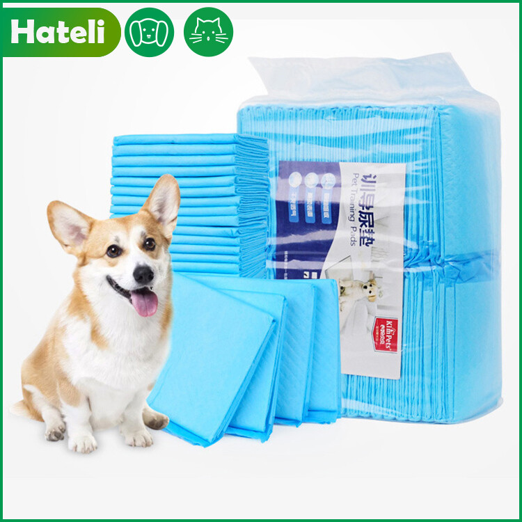 [HATELI] （50pcs / 45*60cm）Dog Thickened Disposable Absorbent Pet Dog Pee Pad 50pcs Dog Paper Urinal Pad