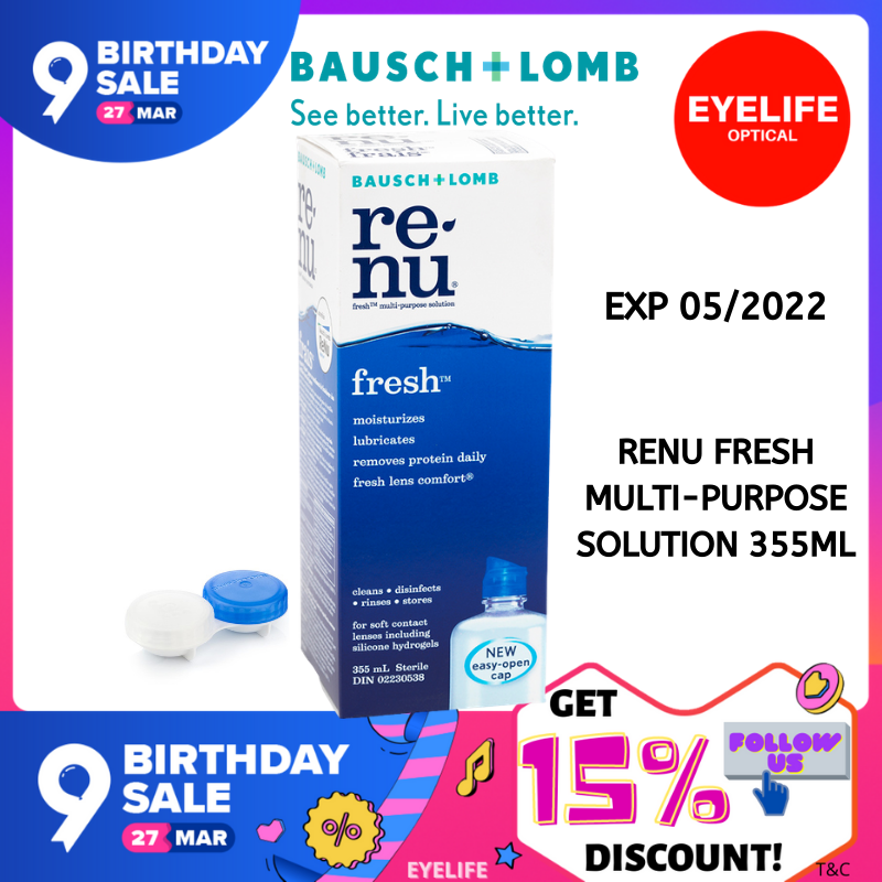 Renu Fresh Multi-Purpose Solution (355ml) / B&L Contact lens Solution