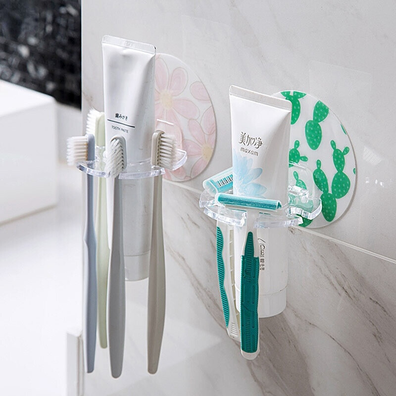 Giá Để Bàn Chải Đánh Răng Hút Mạnh Giá Để Kem Đánh Răng Giá Để Máy Cạo Râu Hộp Đựng Bàn Chải Đánh Răng Dụng Cụ Sắp Xếp Phụ Kiện Phòng Tắm