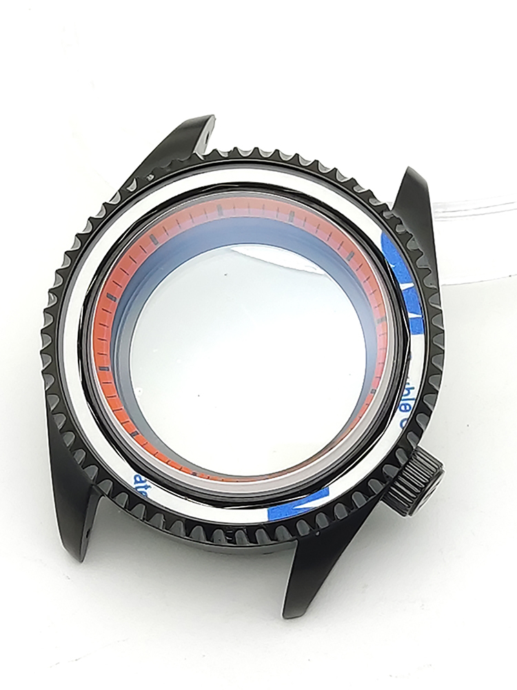 42mm watch case sapphire glass steel modified watch case for nh35/nh36 sk007 movement watch accessories