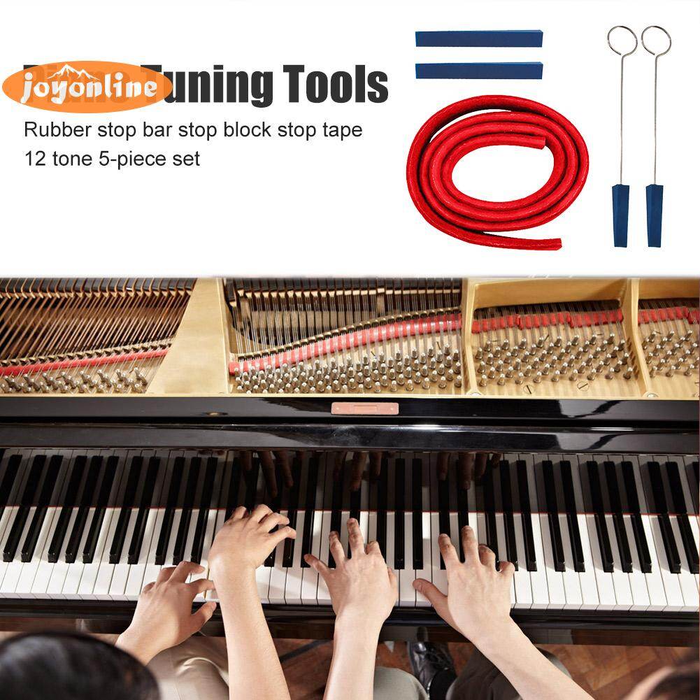 5pcs/Set Piano Tuning Tuner Mute Kit Professional Piano Fixing Tool Parts