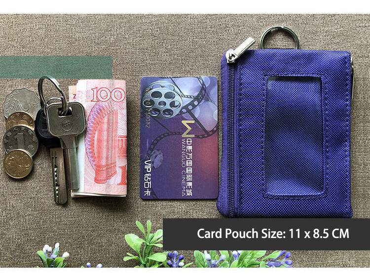 Material: Nylon Canvas Suitable for Card Specification: 54*85mm (Standard credit card size) Use: School Card, Bus Card, Access Card, ID Card Features: Stylish simplicity Quite durable, for prolonged use Perfect for you to protect your business card, work