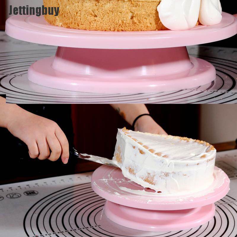 [Jettingbuy] Cake Turntable Rotating Anti-Skid Round Cake Stand Cake Decorating Tools