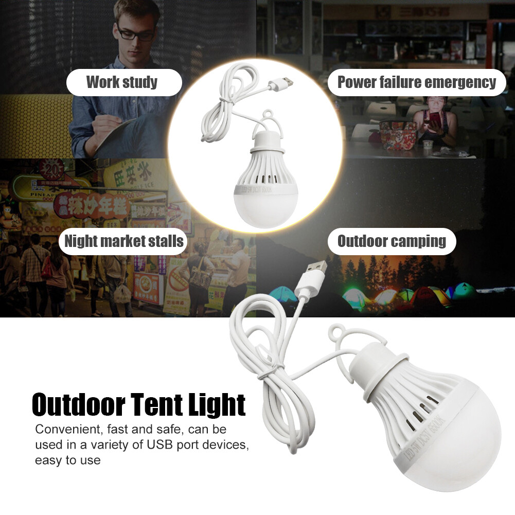 Bóng Đèn LED Lều Cắm Trại Mini Tiện Dụng, Đèn Đọc Sách Khẩn Cấp Khi Lái Xe